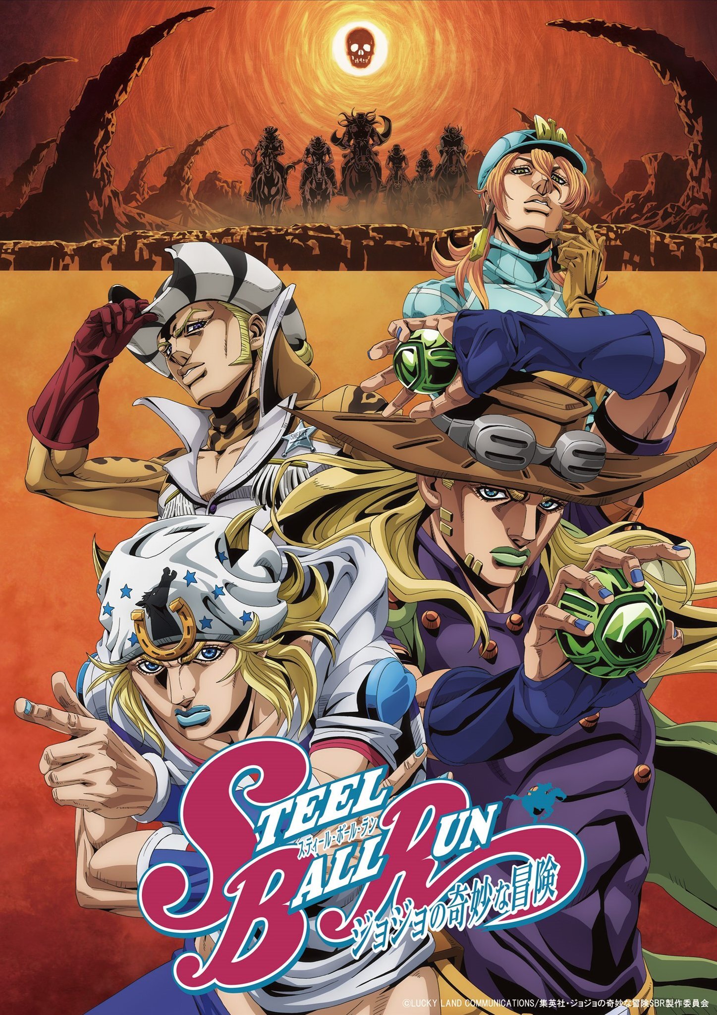 JoJo's Bizarre Adventure: Steel Ball Run animesi kadrosunu ve ikinci fragmanını duyurdu