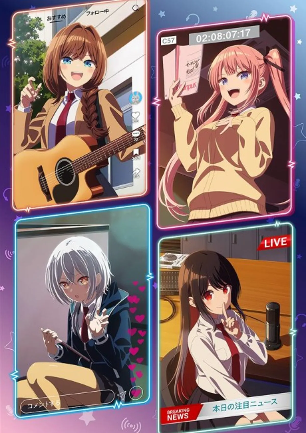 Tune In to the Midnight Heart Tanıtım Videosu, VTuber Romantik Komedisini Gözler Önüne Seriyor
