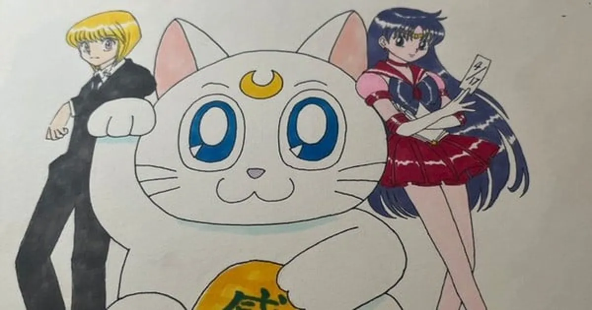 Yoshihiro Togashi Shares Sailor Moon Crossover Art for Hunter x Hunter Chapter